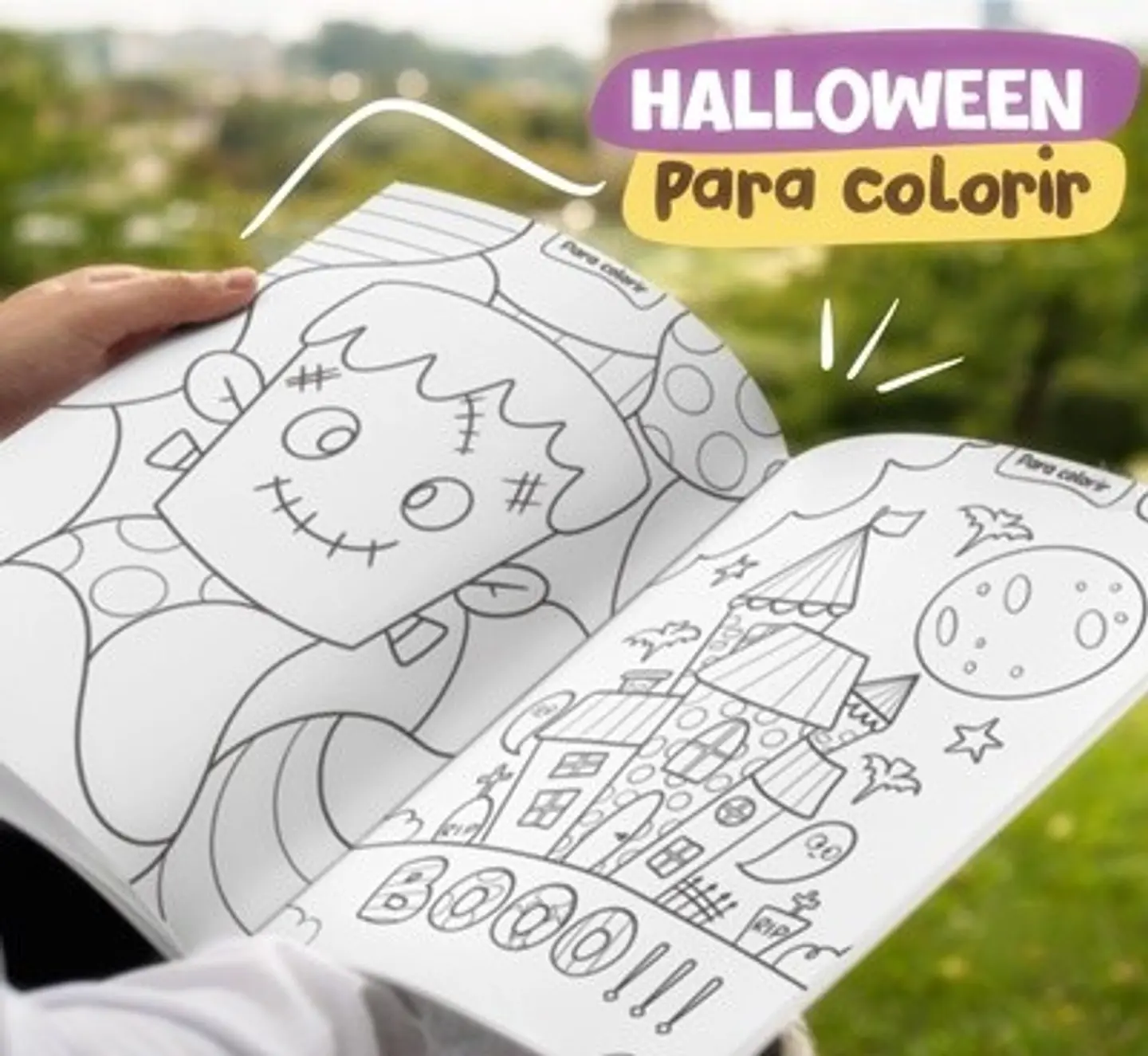 Arquivo de Corte Colorir - Atividades Revistinha pra Colorir Halloween 1 1