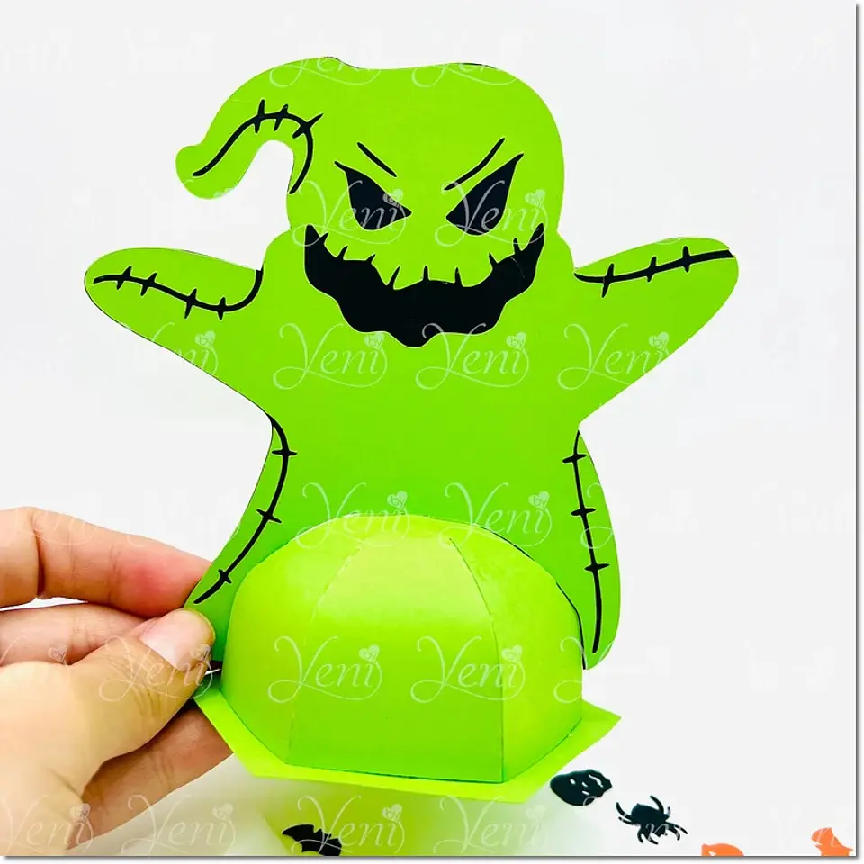 Arquivo de Corte Cx Doces Porta Doce Oogie Halloween 12 1