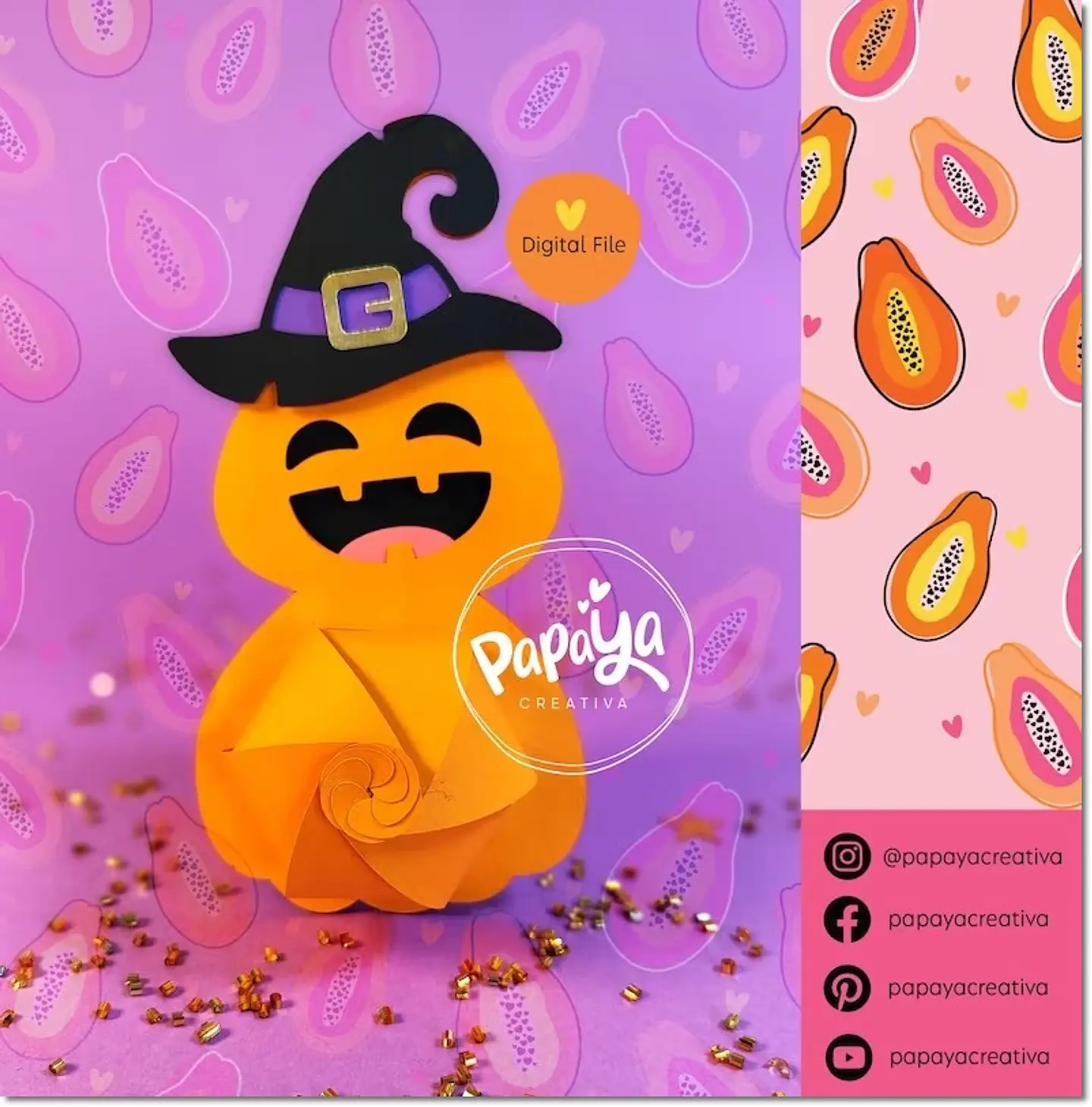 Arquivo de Corte Cx Doces Abóbora Doce Halloween 10 1