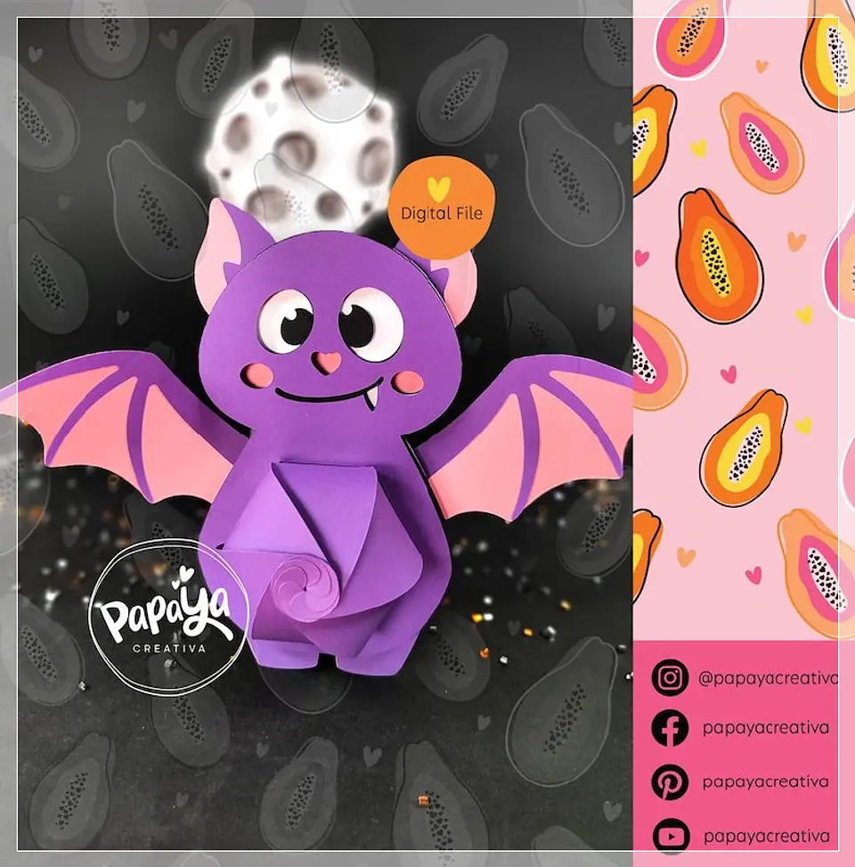 Arquivo de Corte Cx Doces Bat Doce Halloween 4 1