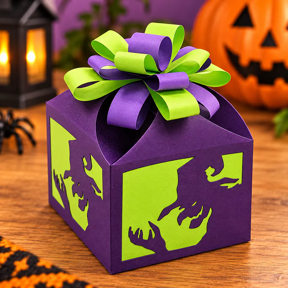 Arquivo de Corte Cx Doces Witch Gift Box Halloween 5 1