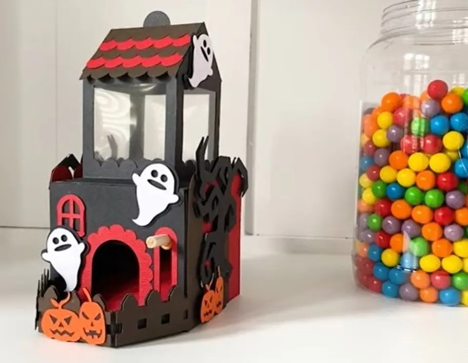 Arquivo de Corte Cx Doces Candy Dispenser Halloween 2 1