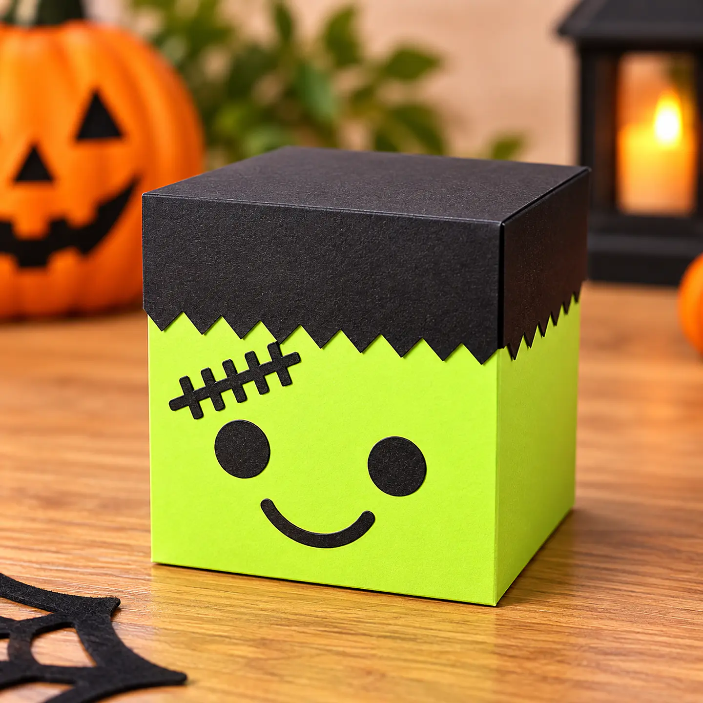 Arquivo de Corte Cx Doces Caixa Frankenstein Halloween 5 1