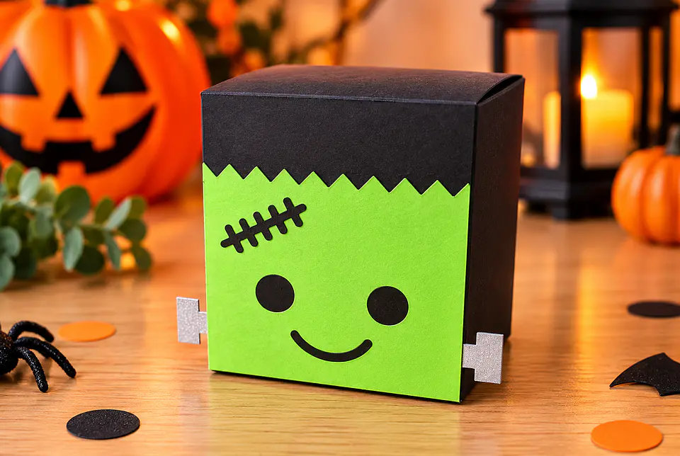 Arquivo de Corte Cx Doces Caixa Frankenstein Halloween 4 1