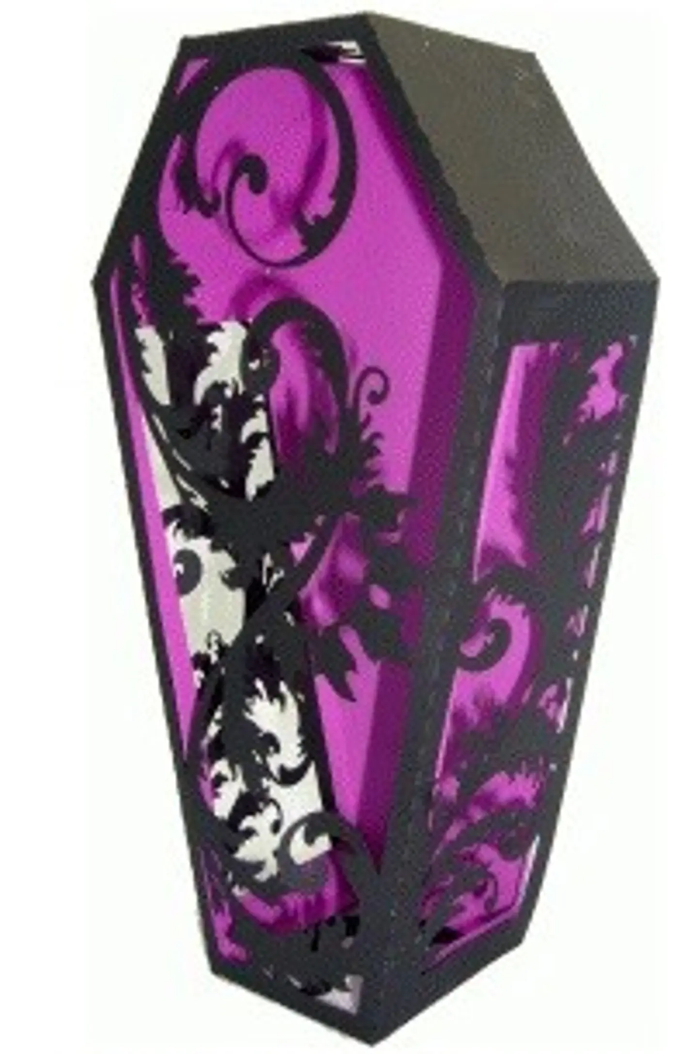 Arquivo de Corte Caixão - Cemitério Flourish Coffin Box Halloween Verificar 25 1