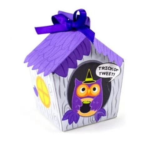 Arquivo de Corte Cx Doces Owl House Box Purple Halloween 5