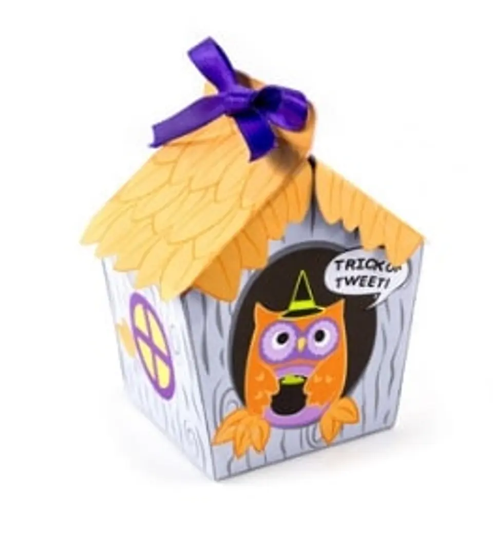 Arquivo de Corte Cx Doces Owl House Box Orange Halloween 4 1