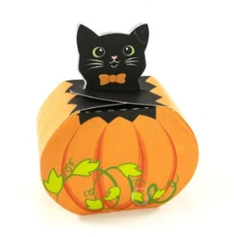 Arquivo de Corte Cx Doces Cat Pumpkin Box Halloween 2