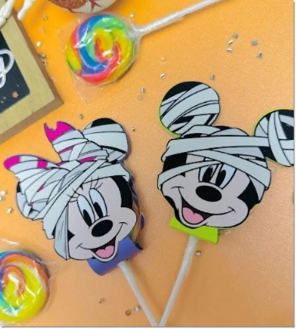 Arquivo de Corte Pirulito Pirulitos Mickey e Minnie Halloween 3 1
