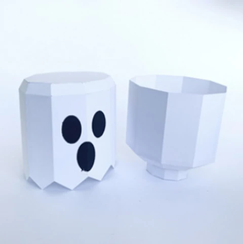 Arquivo de Corte Low Poly Ghost Box Halloween 2