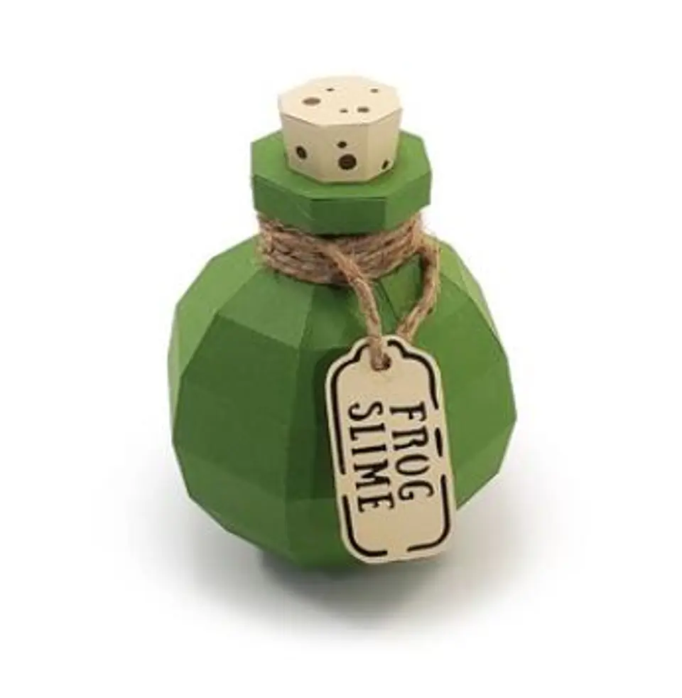 Arquivo de Corte Low Poly Frog Slime Potion Halloween 14 1