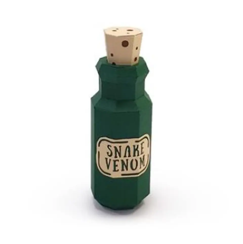 Arquivo de Corte Low Poly Snake Venom Potion Halloween 13 1