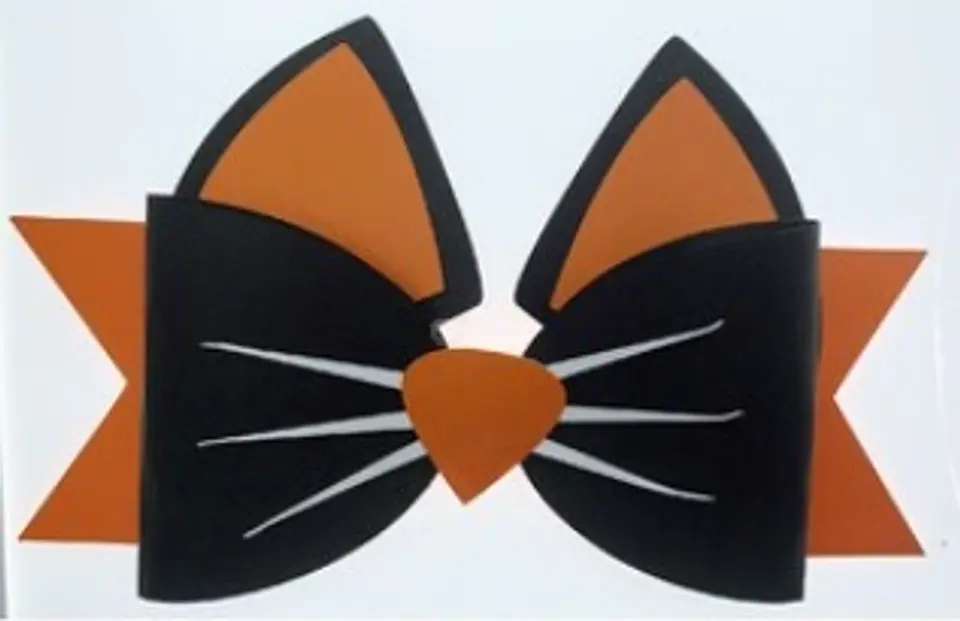 Arquivo de Corte Laços Cat Bow Laço Halloween 1 1
