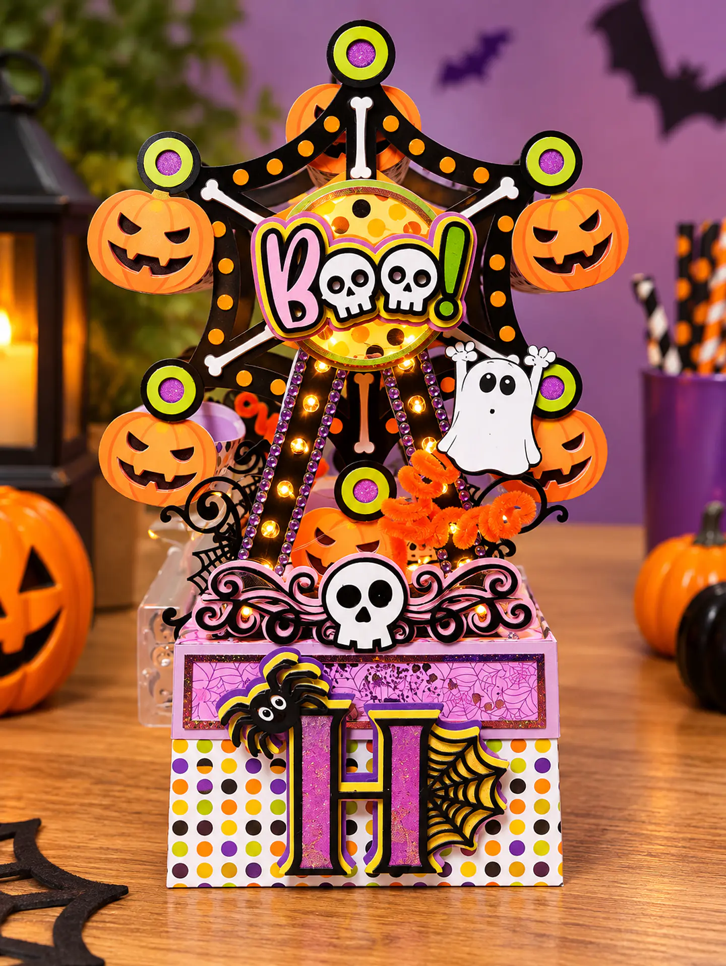 Arquivo de Corte Roda Gigante Roleta Halloween 3 1