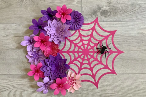 Arquivo de Corte Flor Flor 3D Halloween 5