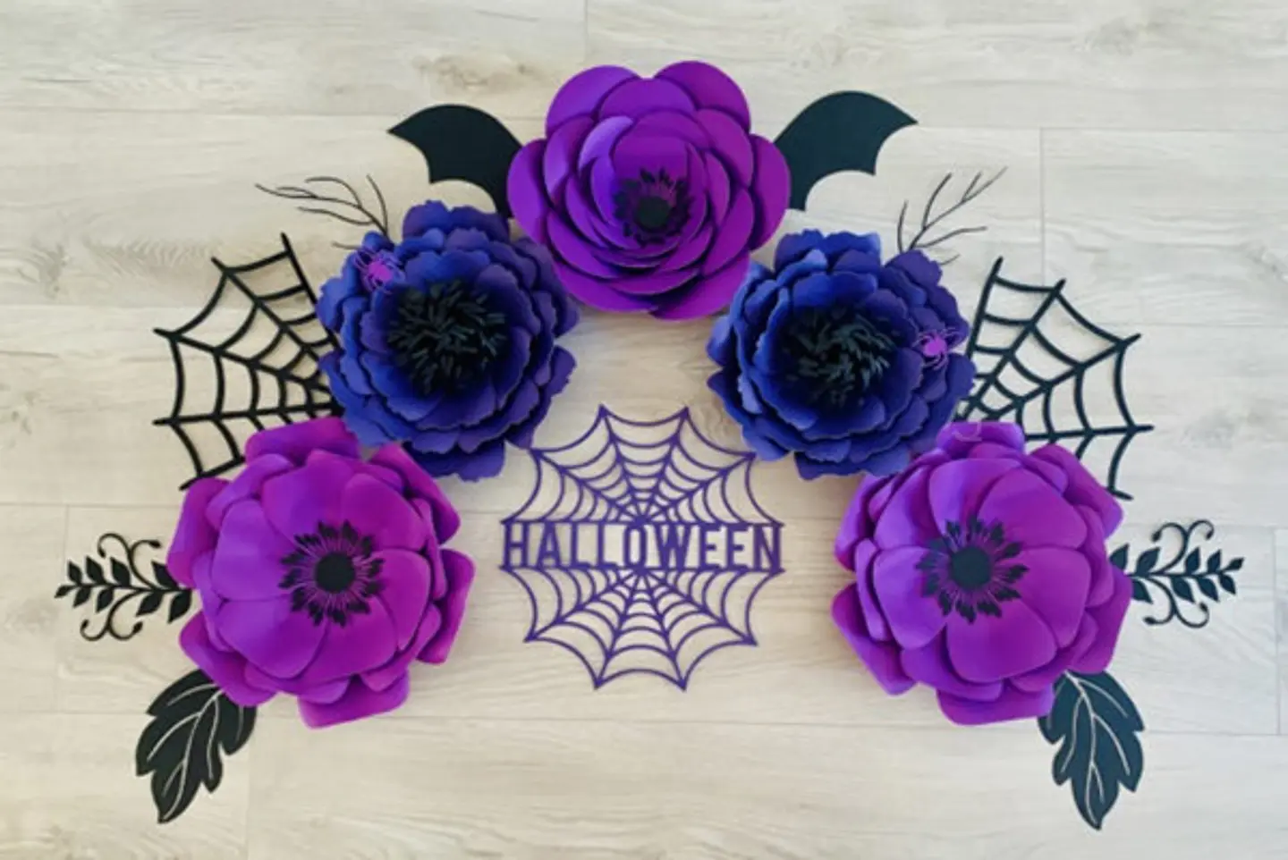 Arquivo de Corte Flor Flor Roxo Halloween 4 1