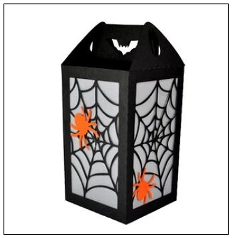 Arquivo de Corte Luminária Spider Web Lantern Halloween 10
