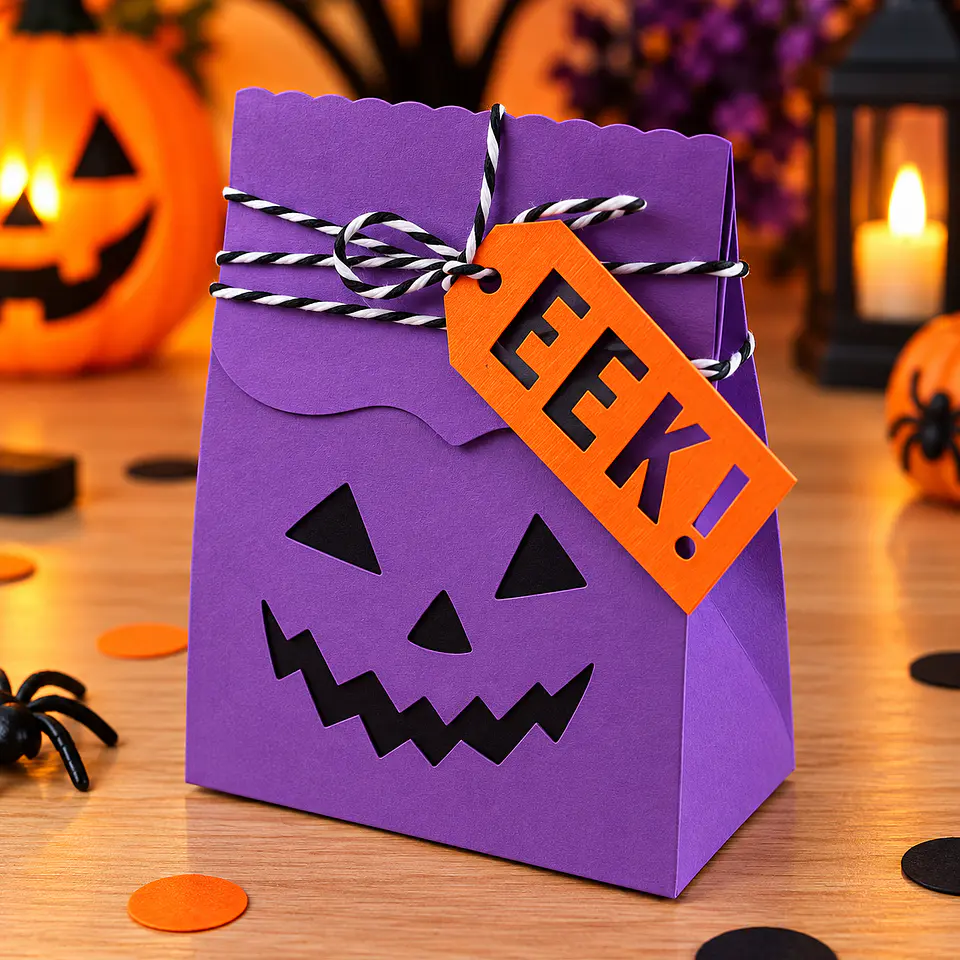 Arquivo de Corte Sacos - Sacolinha Sacolinha Scary Pumpking Bag Halloween 131 1