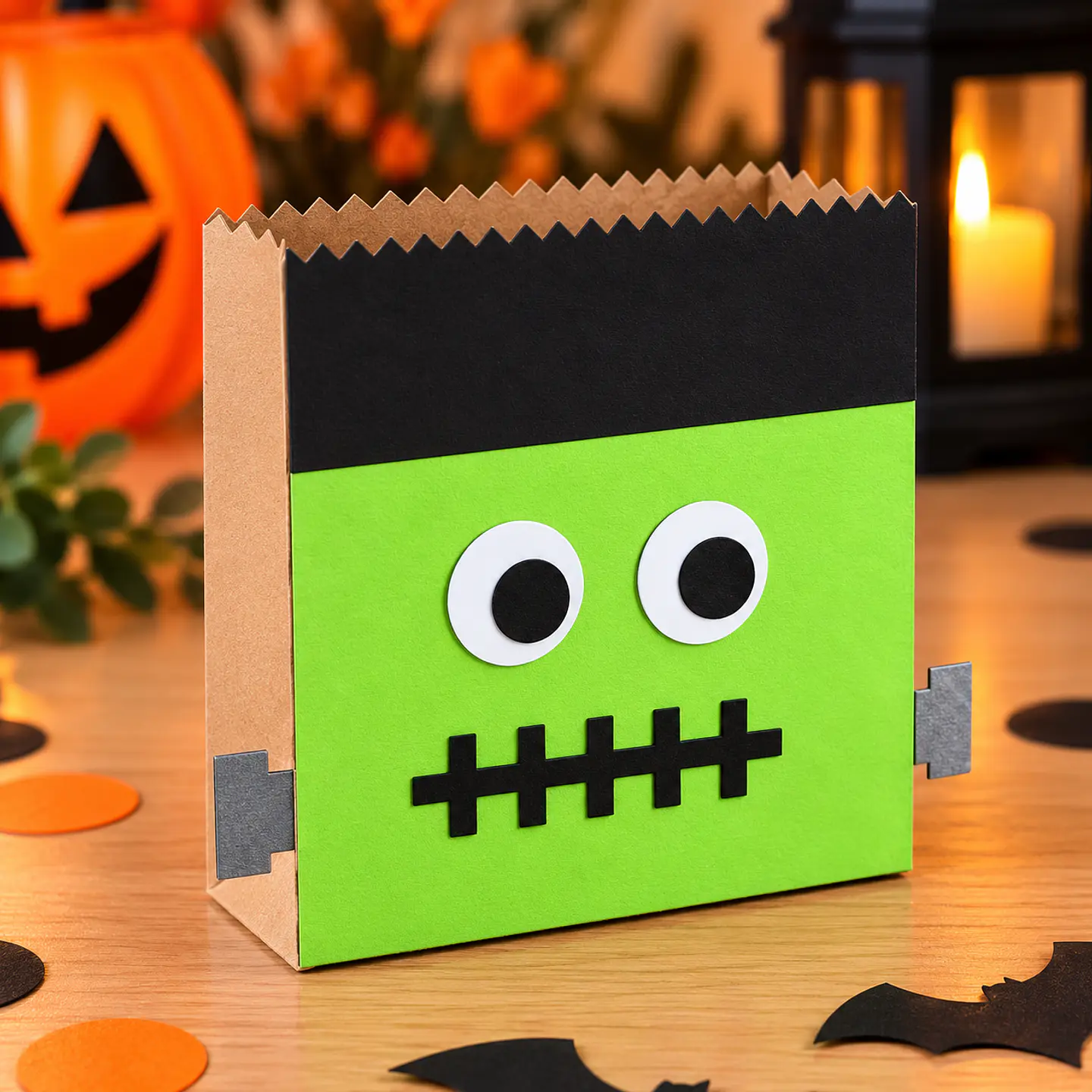 Arquivo de Corte Sacos - Sacolinha Gift Bag Frankestein Halloween 11 1