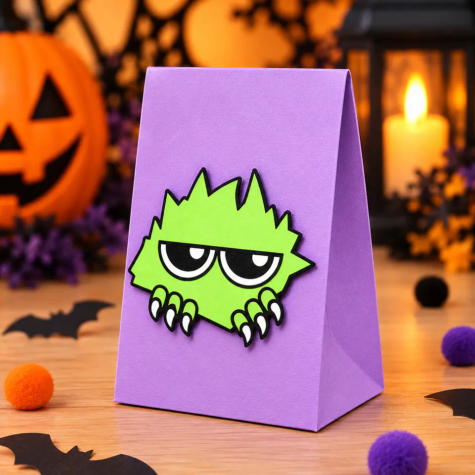 Arquivo de Corte Sacos - Sacolinha TreatBag Monster Halloween 12 1