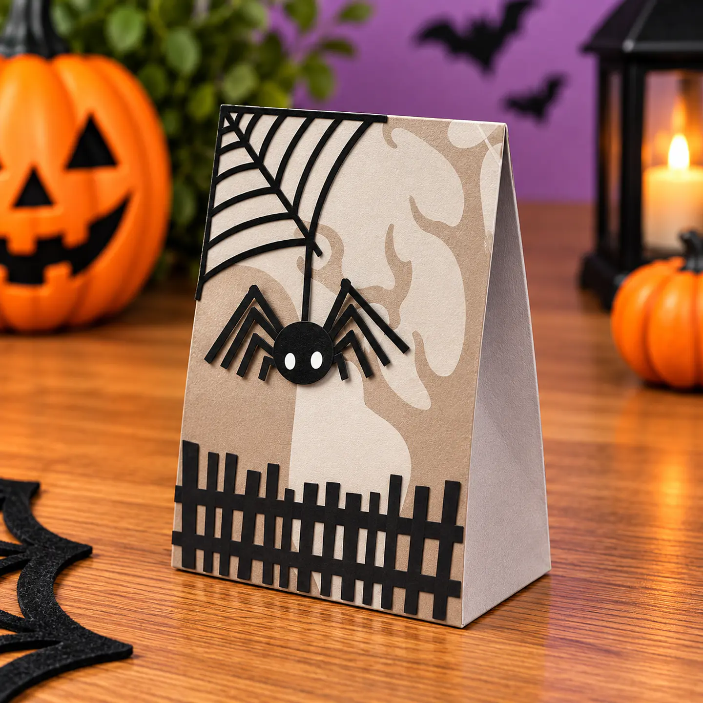 Arquivo de Corte Sacos - Sacolinha Treat Bag Spider Halloween 10 1