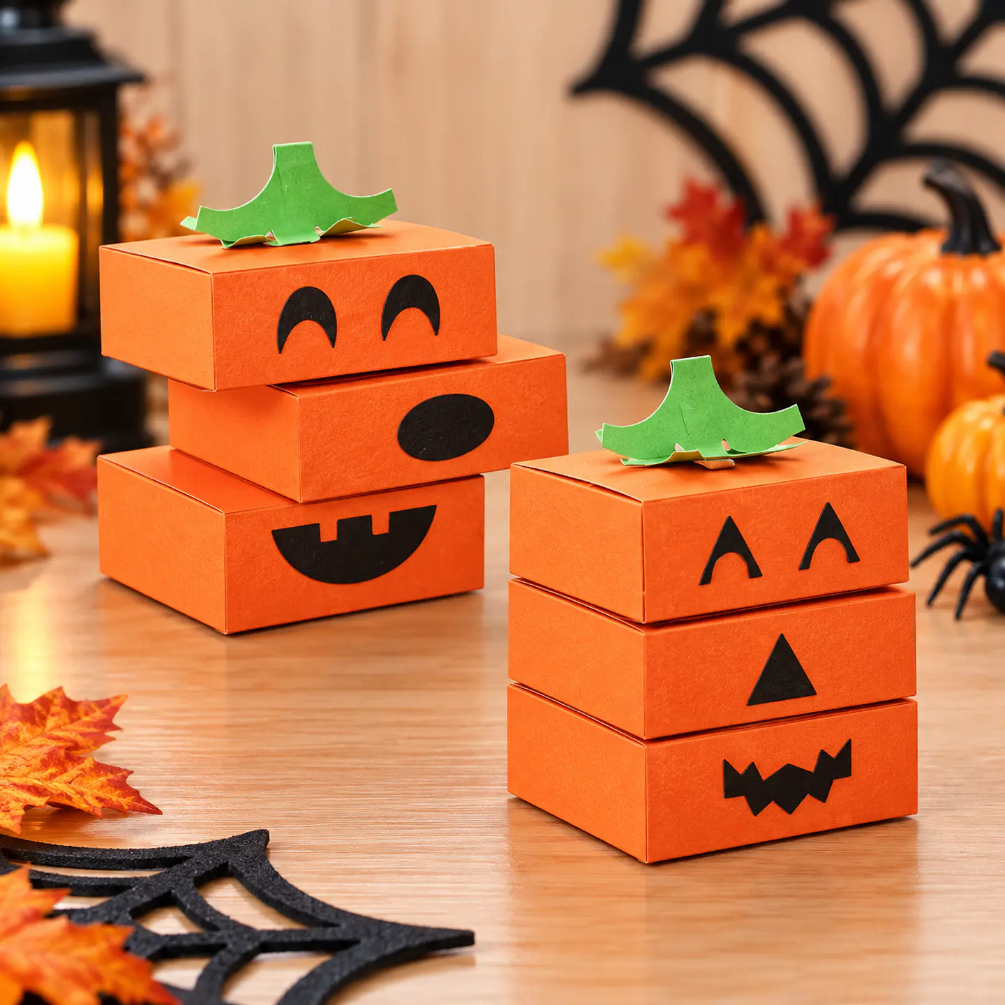 Arquivo de Corte Multiuso Caixas Pumpkin Face Halloween 126 1