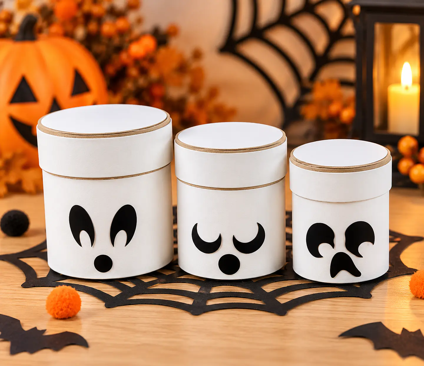 Arquivo de Corte Trio de Caixas Fantasminhas Halloween 118 1