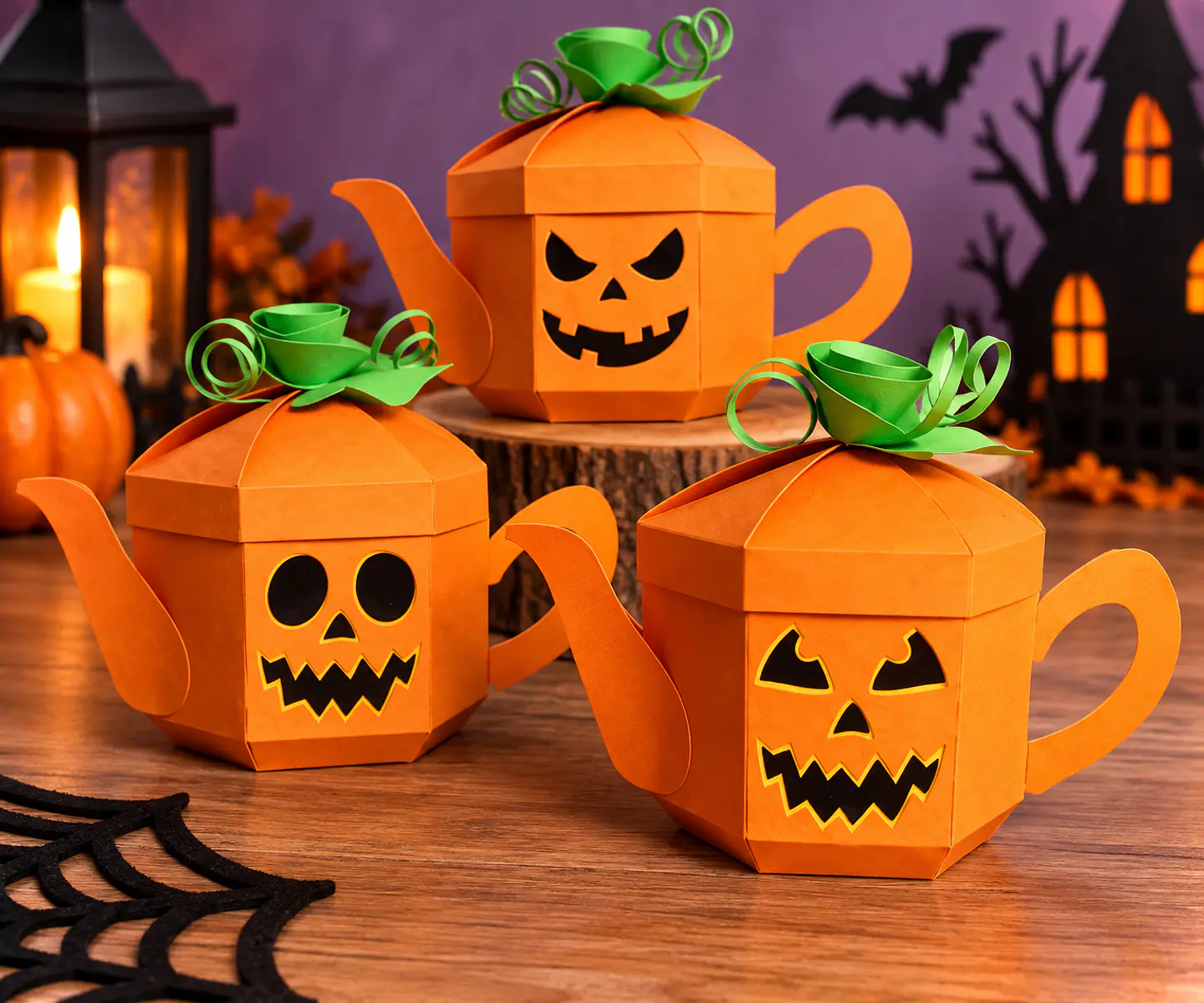 Arquivo de Corte Multiuso - Diversas Cx Bule Abóbora Halloween 2 1
