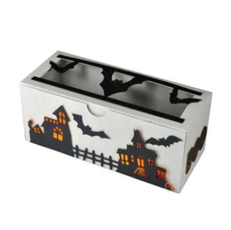 Arquivo de Corte Multiuso - Diversas Bat Town Cookie Box Halloween 12 1