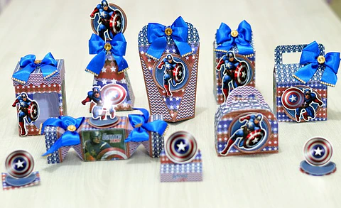 Arquivo de Corte Kit Festa Capitão America 7