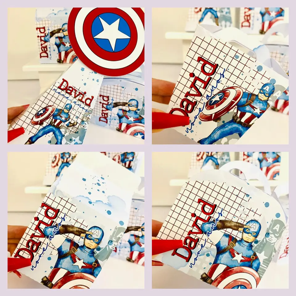 Arquivo de Corte Kit Festa Capitão America 6 1