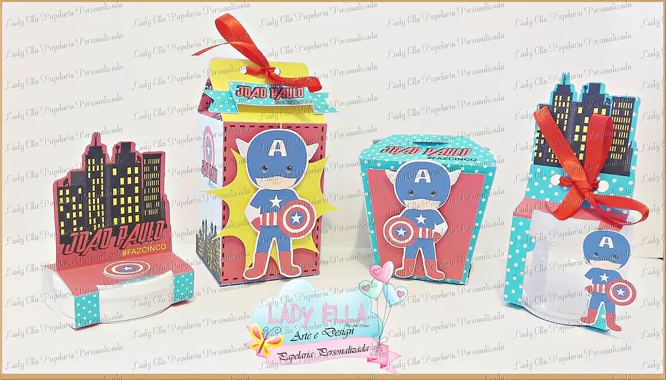 Arquivo de Corte Kit Festa Capitão America 3 1