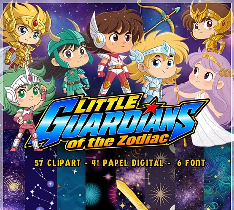 Kit Digital Cavaleiros dos Zodíacos Guardians of Zodiac 12