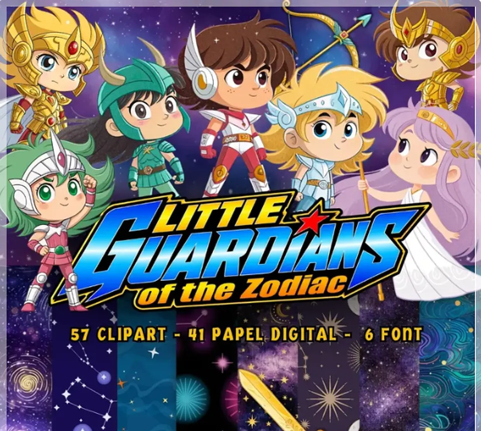 Kit Digital Cavaleiros dos Zodíacos Guardians of Zodiac 12 1