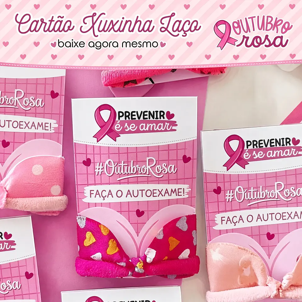 Arquivo de Corte Cartão Xuxinha Laço Outubro Rosa 7 1