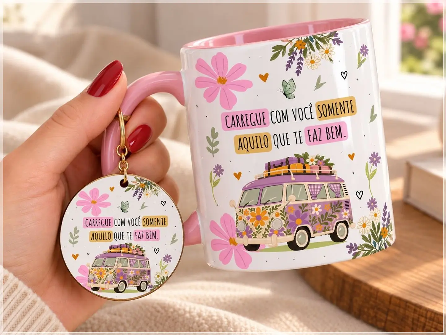 Sublimação - Caneca Carregue com Voce 1