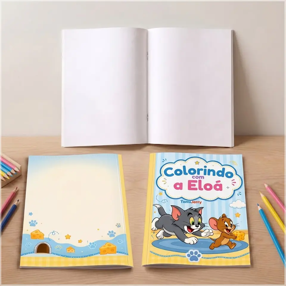 Arquivo de Corte - Revista de Colorir Tom e Jerry 1