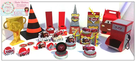 Arquivo de Corte Kit Festa Carros Disney 12
