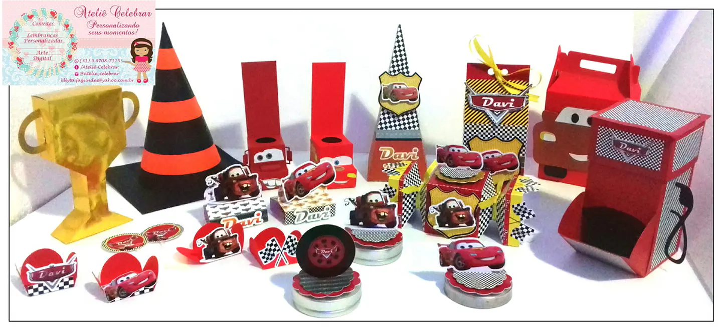 Arquivo de Corte Kit Festa Carros Disney 12 1