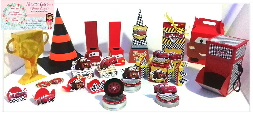 Arquivo de Corte Kit Festa Carros Disney 12 1