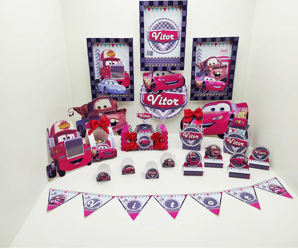 Arquivo de Corte Kit Festa Carros Disney 4 1
