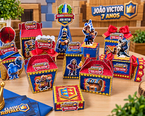 Arquivo de Corte Kit Festa Clash Royale 4