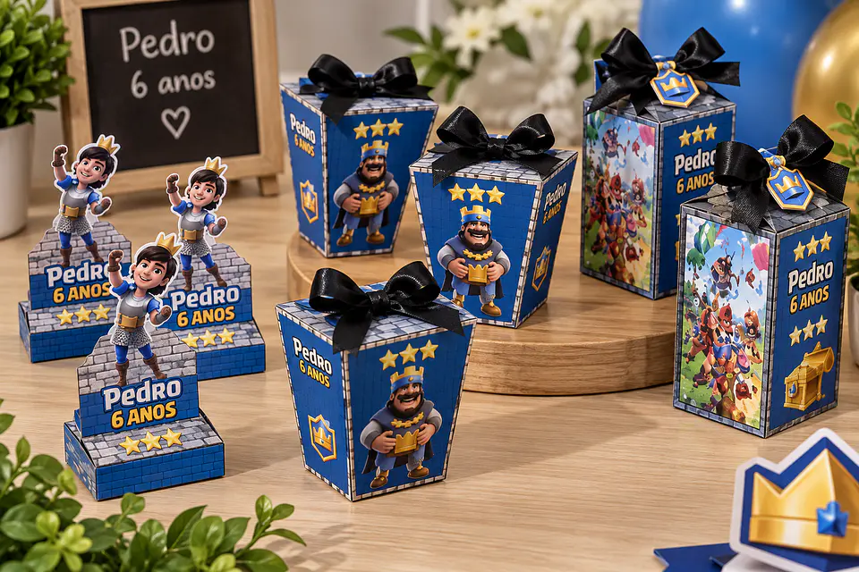 Arquivo de Corte Kit Festa Clash Royale 3 1
