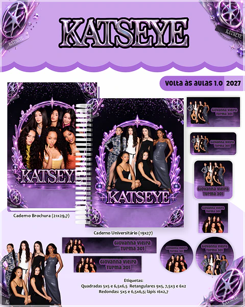 Encadernação - Coleção Escolar Katseye
