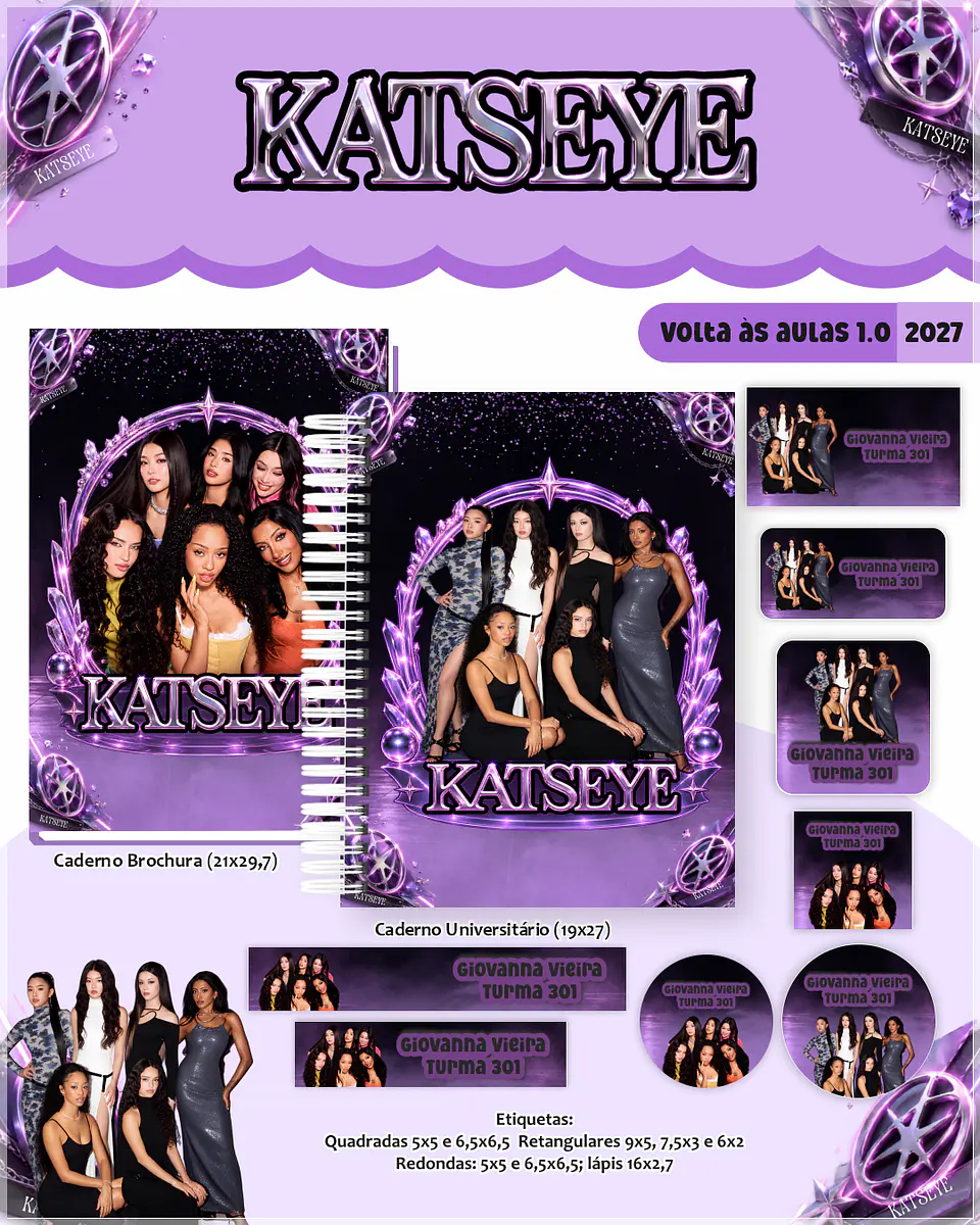 Encadernação - Coleção Escolar Katseye 1