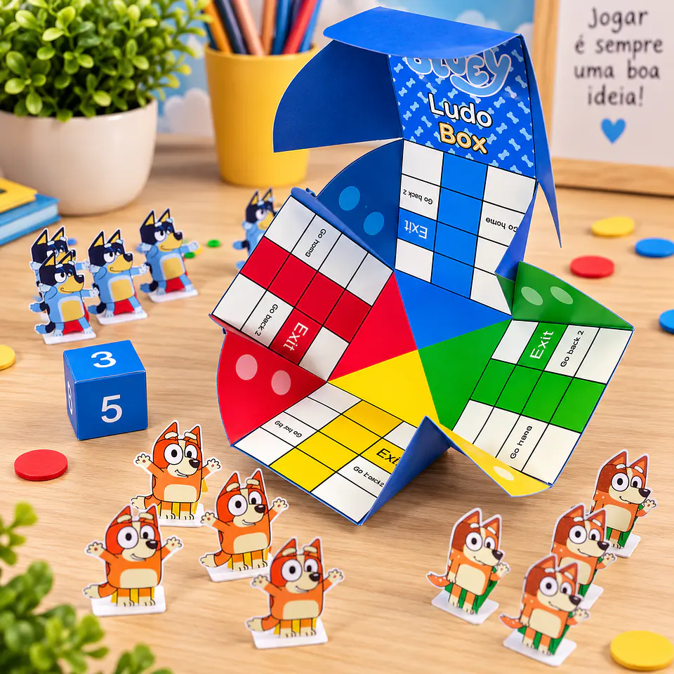 Arquivo de Corte Caixa Ludo Bluey Dia das Crianças 1 1