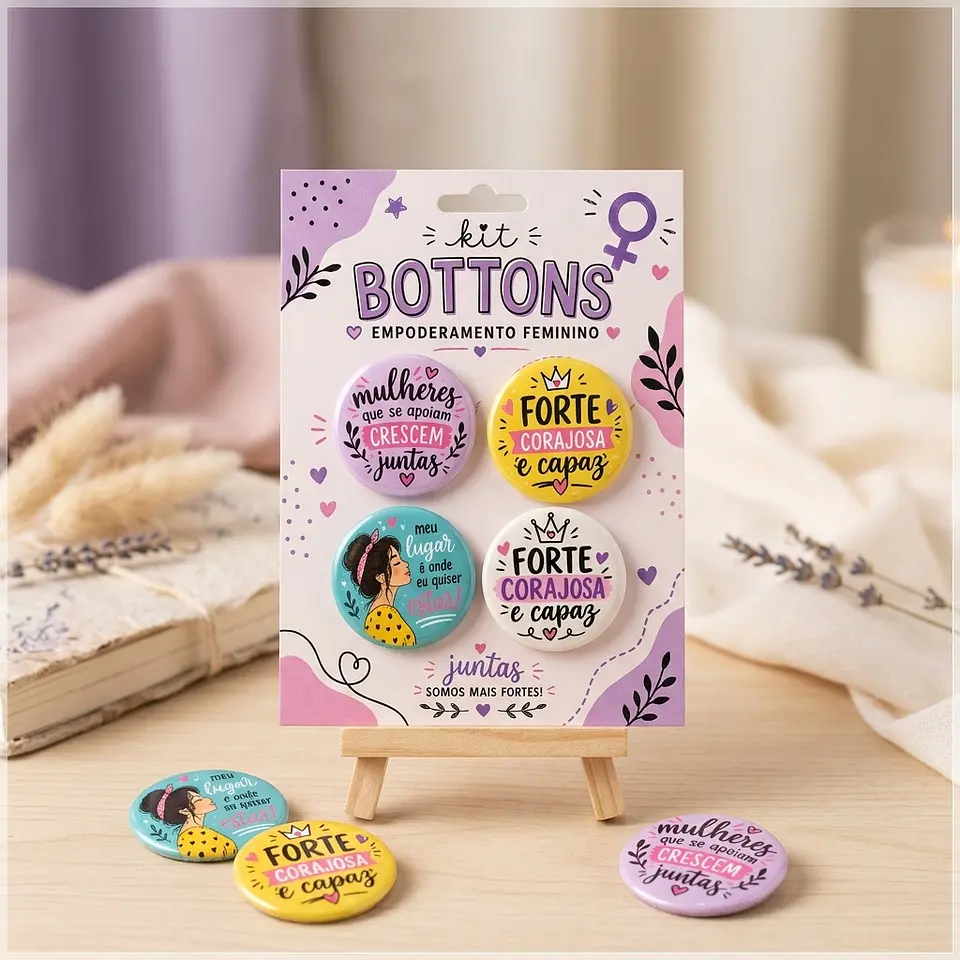 Arquivo de Corte Bottons Empoderamento Feminino Dia da Mulher 59 1