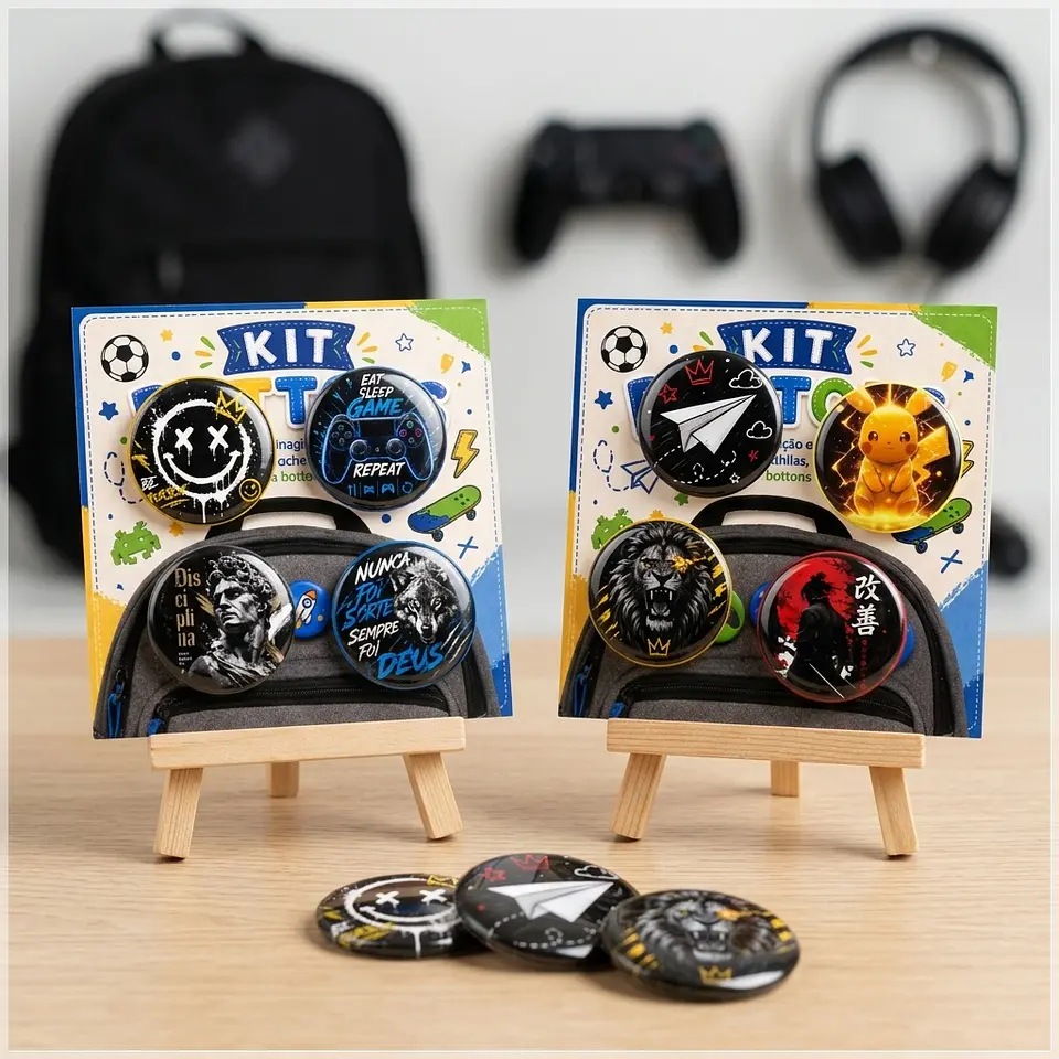Arquivo de Corte Card Bottons Masculino 55 1
