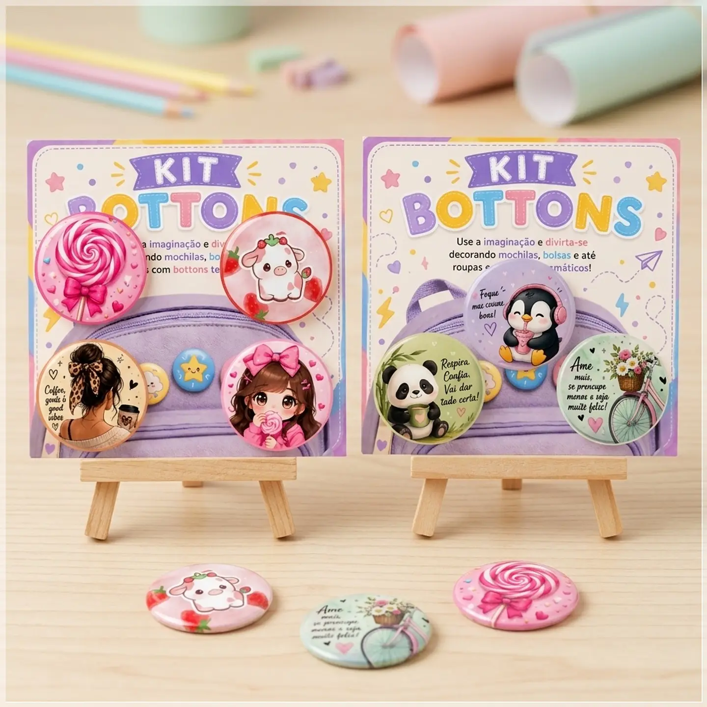 Arquivo de Corte Card Bottons Feminino 54 1