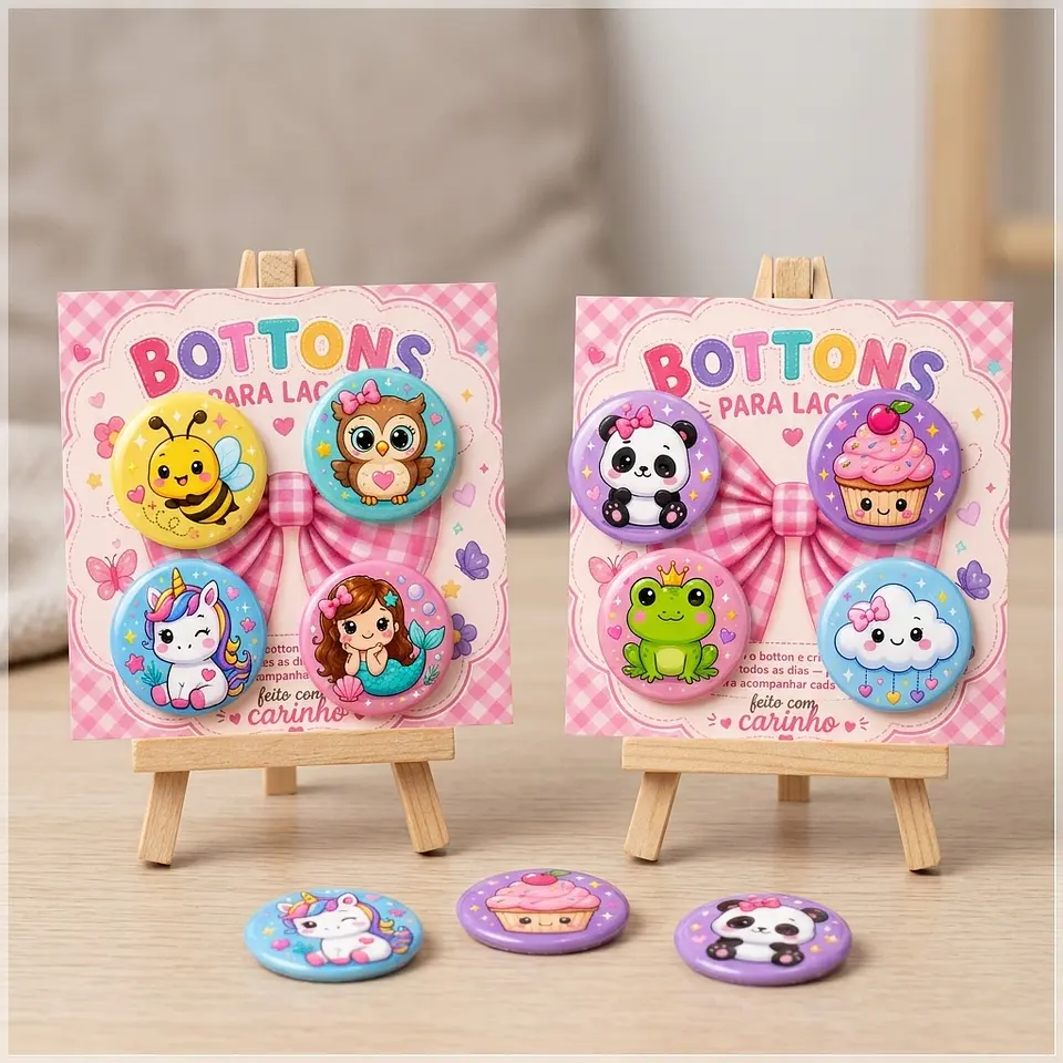Arquivo de Corte Card Bottons Feminino 52 1